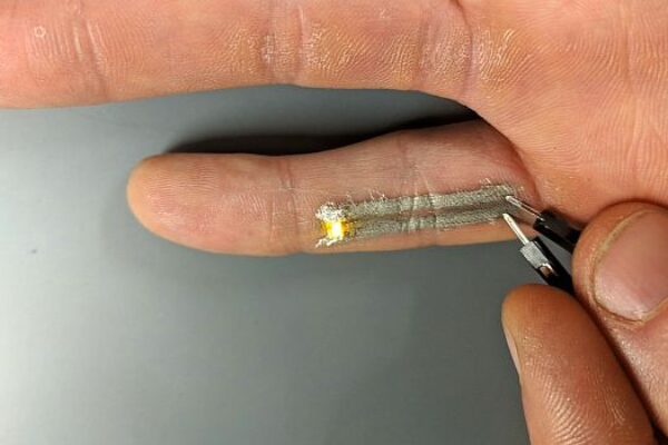 Print-in-place electronics method works on skin, paper