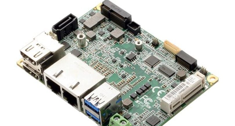 Compact PICO-ITX board targets embedded AI, edge computing
