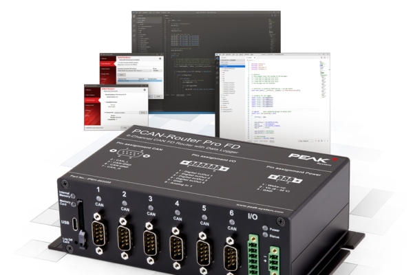 6-channel router and data logger for CAN is freely programmable