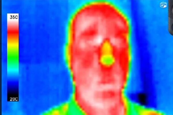 Thermal imaging smart glasses monitor body temps from a distance