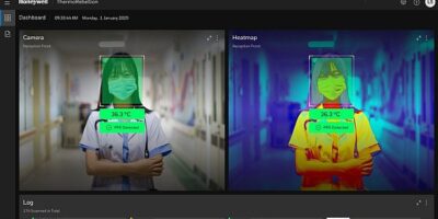 AI thermal imager system screens for elevated body temps