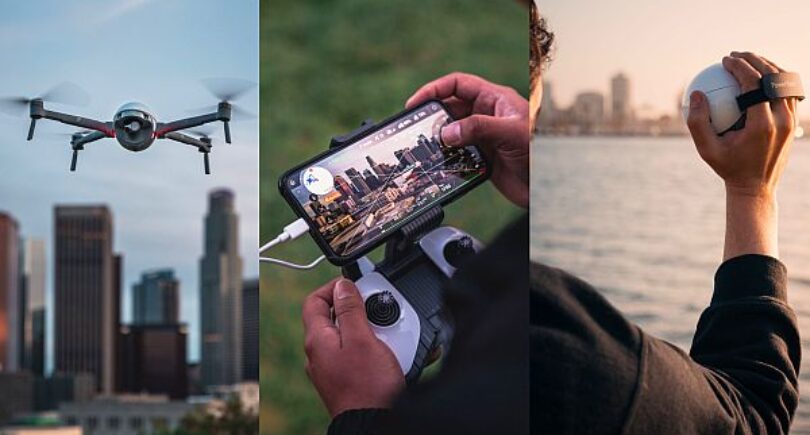 Smart device combines drone, HD camera and AI