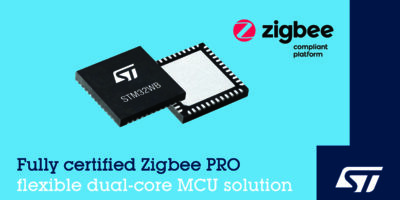Wireless microcontrollers feature Zigbee 3.0® support