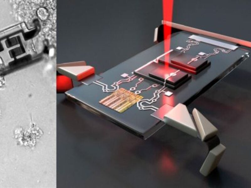 Microscopic robots controlled by standard signals