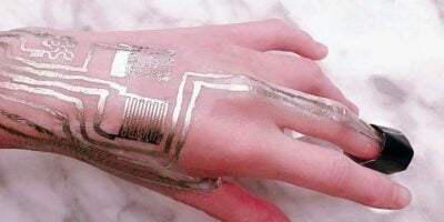Wearable sensors print directly on skin without heat