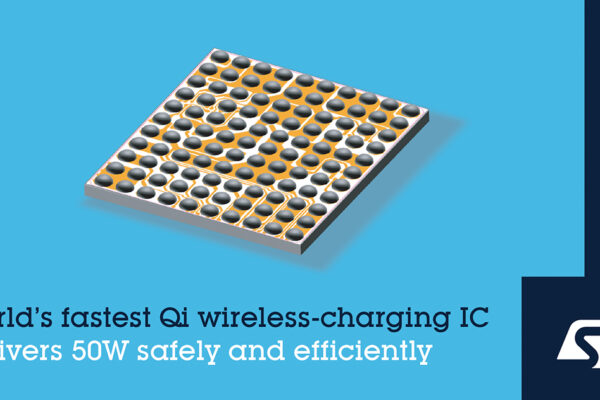 ST claims fastest 50-W Qi wireless-charging IC