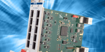cPCI board has 20 ports of SPE single pair Ethernet
