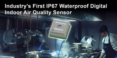 Waterproof IAQ sensor for high-humidity environments