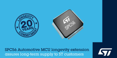 STMicroelectronics extends longevity for automotive microcontrollers