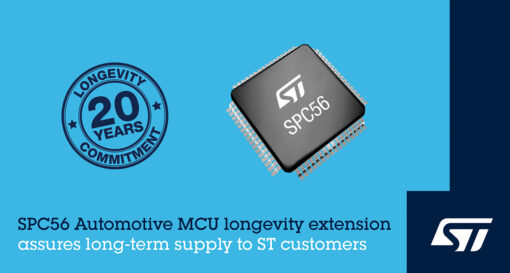 STMicroelectronics extends longevity for automotive microcontrollers