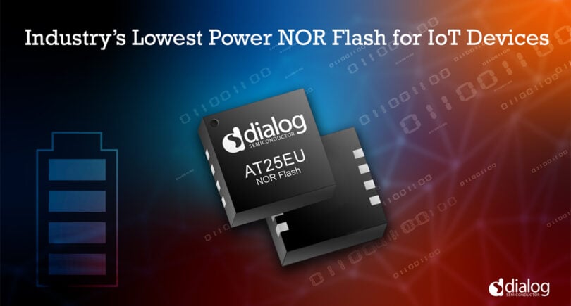Ultra-low-power flash devices reduce IoT device energy use