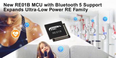 Ultra-low-power MCU family for IoT adds Bluetooth 5.0