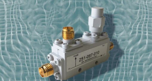 50-W directional coupler covers 12.4 to 18 GHz