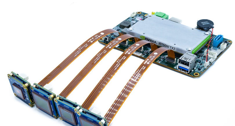 Carrier board enables streaming of four cameras