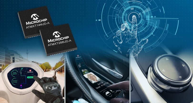 Automotive maXTouch controllers offer turnkey solution
