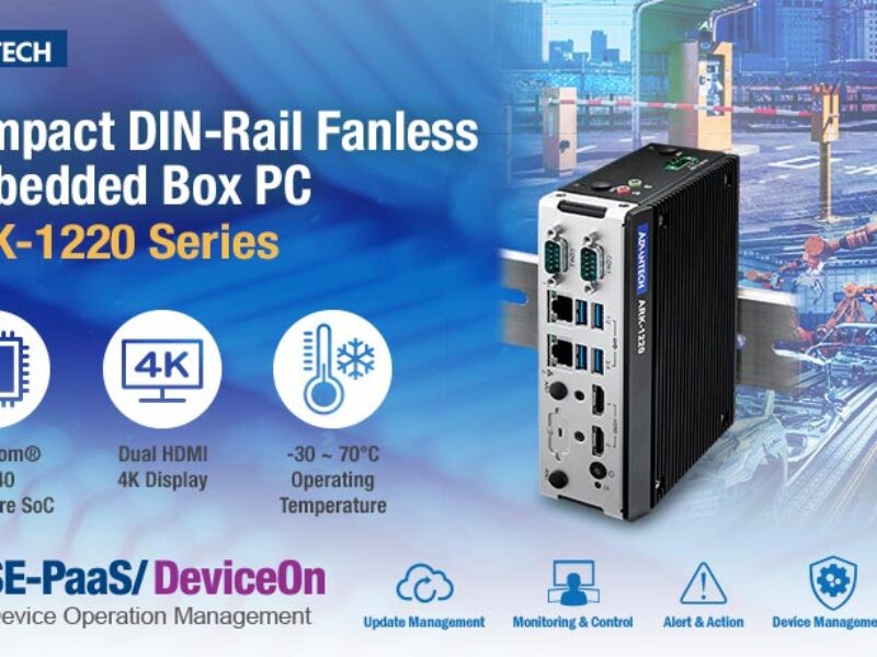 DIN-rail embedded box PC for intelligent manufacturing