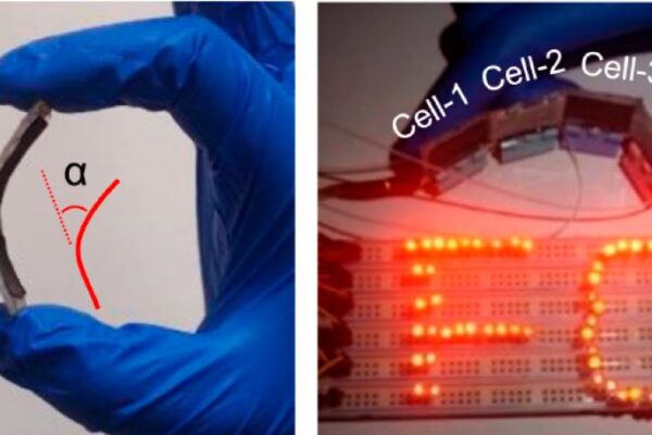 Thin flexible fuel cell has record specific volume power density