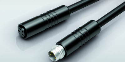 6pin M8 snap-in cable connectors simplify sensor-actuator designs