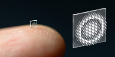 Nano-optic imager is the size of a grain of salt