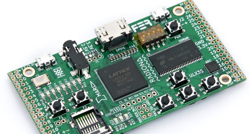 Lattice ECP5 FPGA board for open-source development