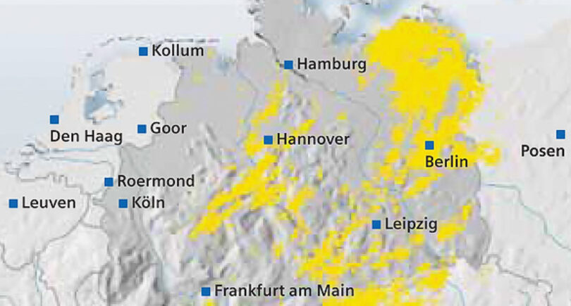 Tracking 443,000 lightning strikes across Germany
