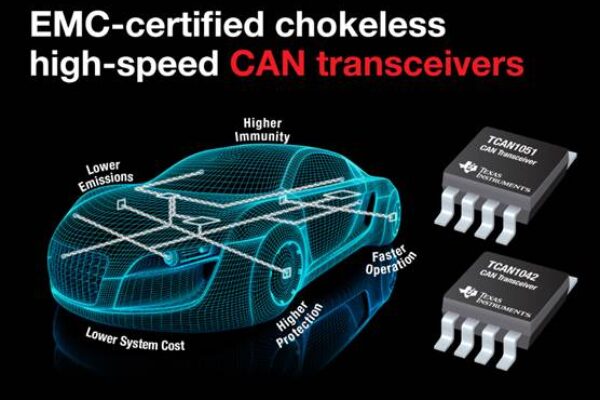 CAN FD transceivers offer high EMC performance, short loop delay