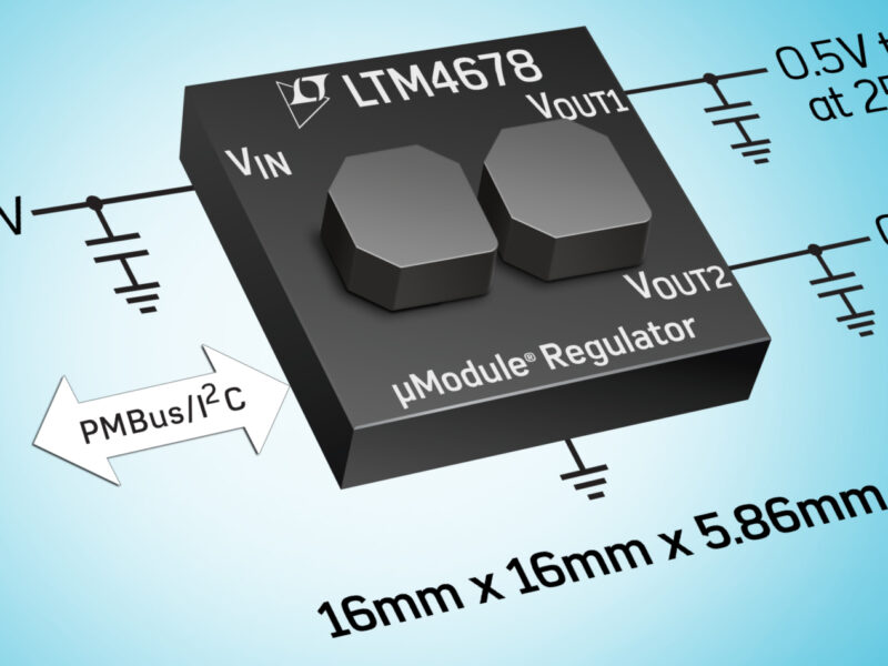 Exposed inductors allow 50A PMbus module to run hot