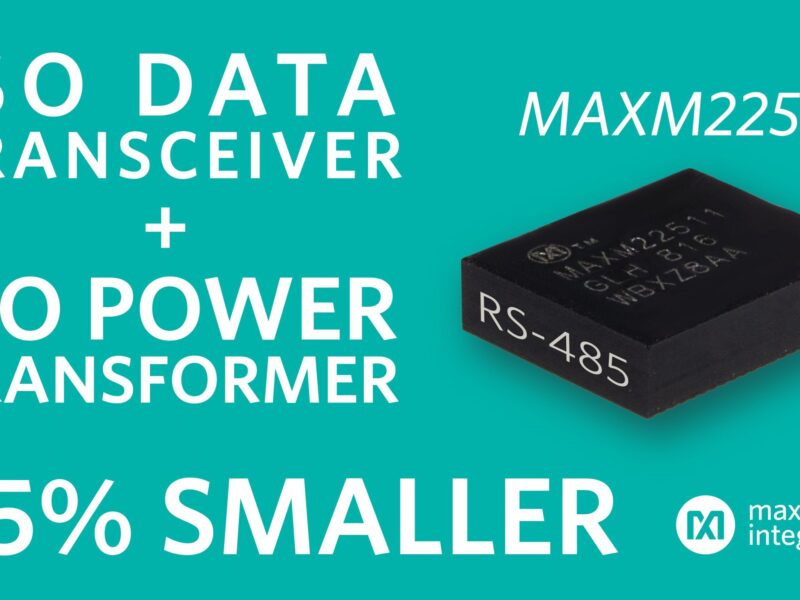 Small, isolated RS-485 module doubles efficiency