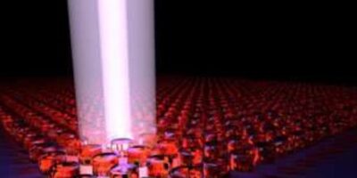2D nanoscale semiconductor array columns can be tuned to lase directionally
