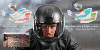 AR waveguide for smart helmets