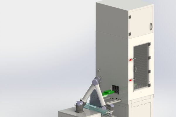 Robot test system for radar chips