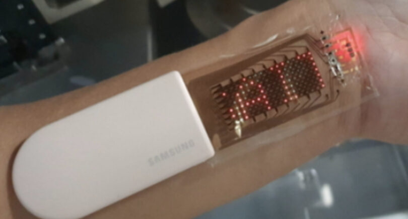 Samsung develops stretchable skin sensor with display