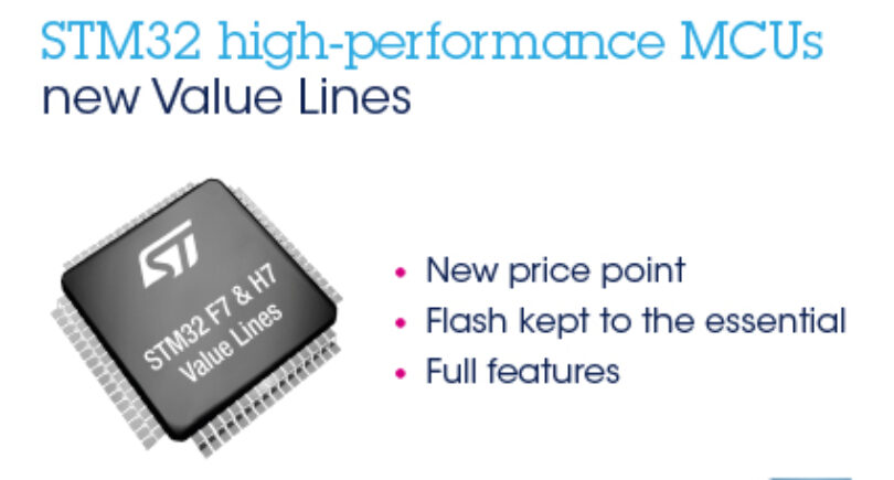New high-performance STM32 value lines
